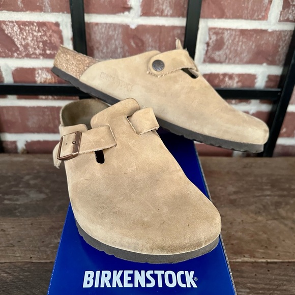 Birkenstock Boston Oiled Leather Tobacco Brown Clog - US 9-9.5, EU 40 - Picture 8 of 9